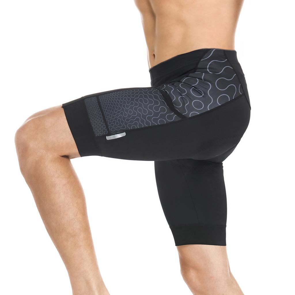 Men Cycling Shorts Padded Bike Shorts with 3 Pockets Breathable Bicycle Riding Biking Shorts Tights