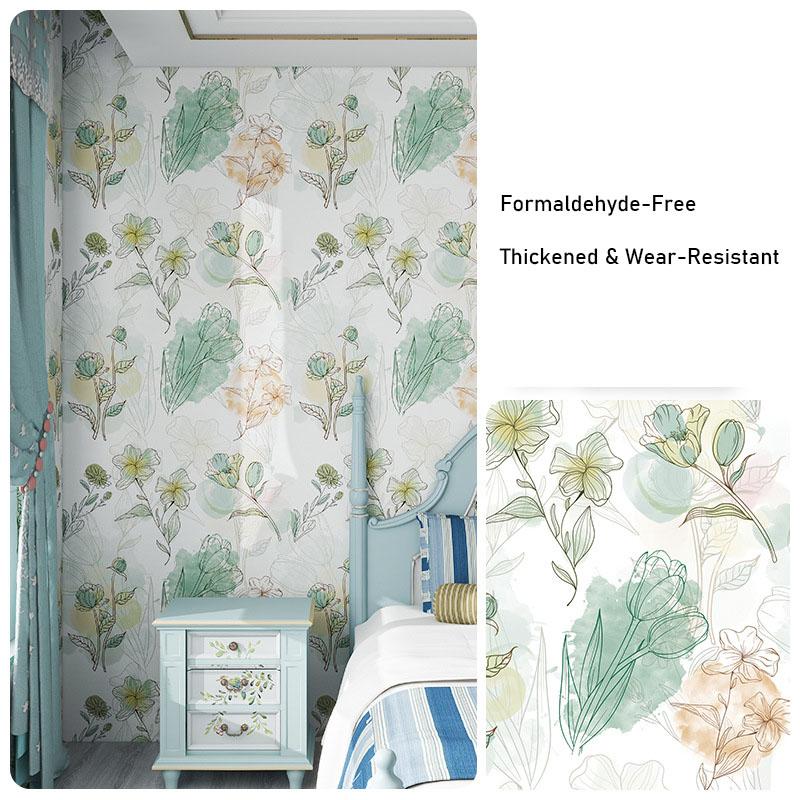 Decorative Printed Extra Thick Durable Wall Stickers Self Adhesive Waterproof Living Room Bedroom Background Wall Home Improvement
