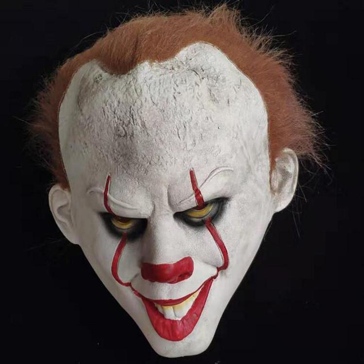 Movie Terror It Clown Latex Headset Mask Event Props For Christmas Halloween And