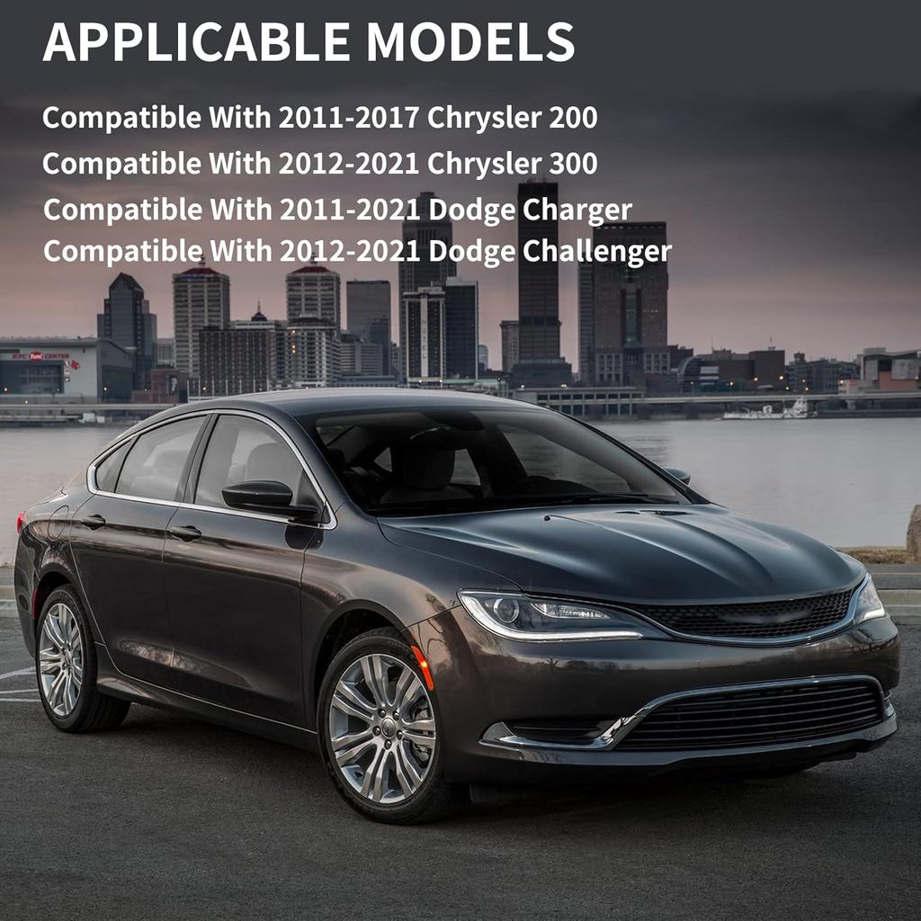 Passenger Side Mirror Replacement For 2011-2017 Chrysler 200, 2012- Chrysler 300, 2011- Dodge Charger, 2012- Dodge Challenger Mirrors Glass - Convex