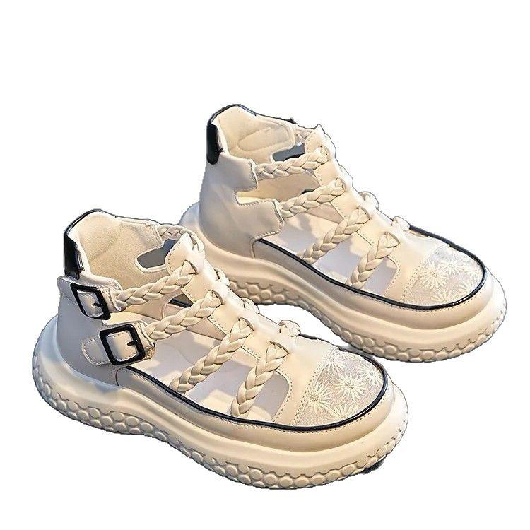 Girls sandals summer 2025 new popular children girls sports princess foreign style Internet celebrity Roman shoes big children