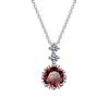 Sterling Silver Simulated Moissanite Snowflake Pendant Necklace for Women - Elegant Fashion Jewelry