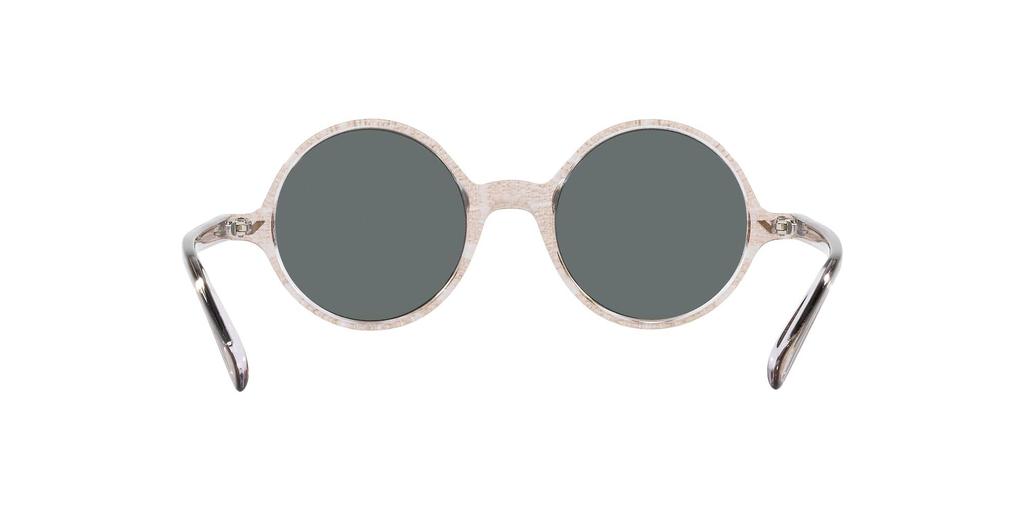 Emporio Armani EA 501M Crystal Brown Pattern Mirror Rose Gold Size 47 Sunglasses, Frame/Grey Lens,