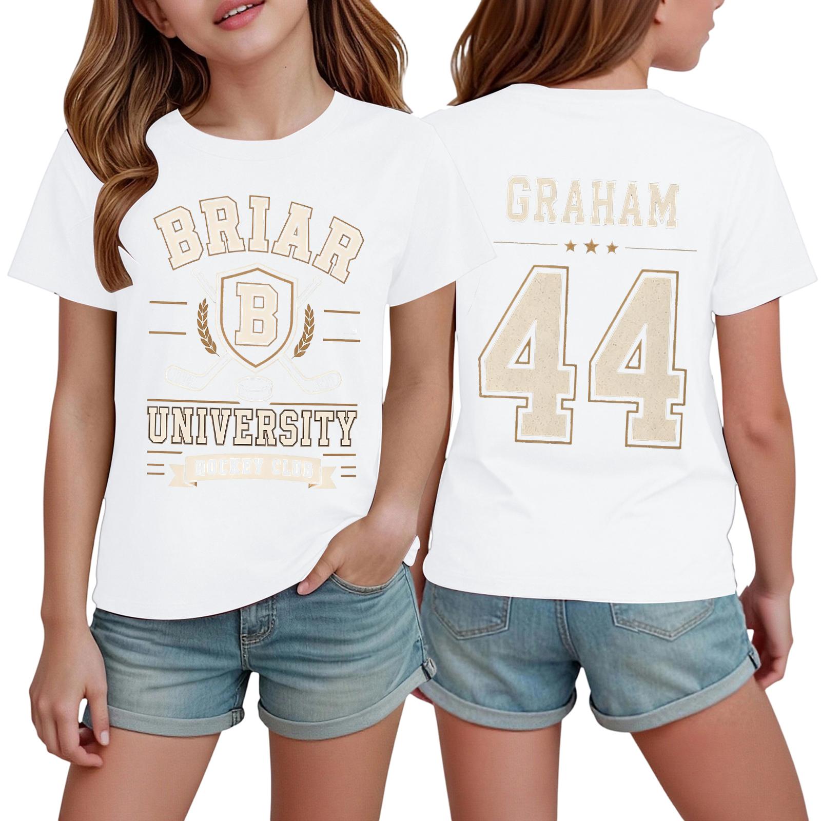 Kids Printed Short Sleeve T-Shirt - Round Neck Loose Fit for Boys Girls 110