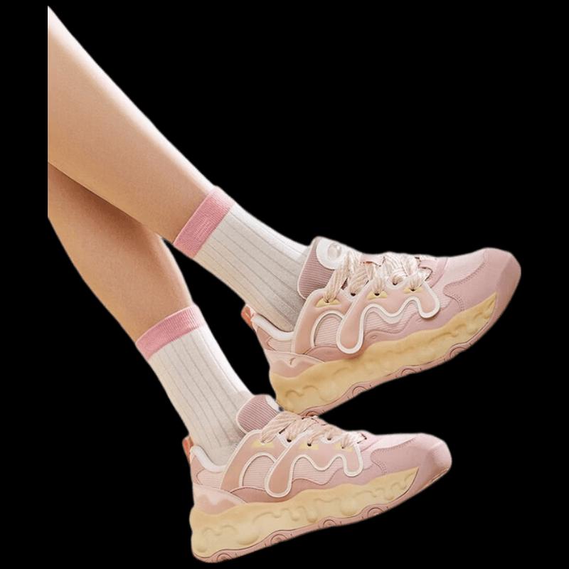 Anta Women's Milk Candy Thick-Sole Casual Shoes