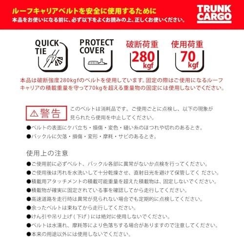 RISU Trunk Cargo Roof Carrier Belt Black Camping Outdoor GHON205