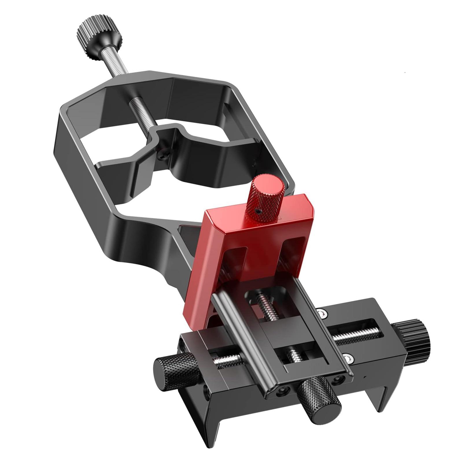 

tridaptor XYZ 001 Universal Phone Scope Digiscoping Adapter 3 Axis Metal Phone Holder Mount for Max. 2.4In Eyepiece Without Remote Shutter чёрный