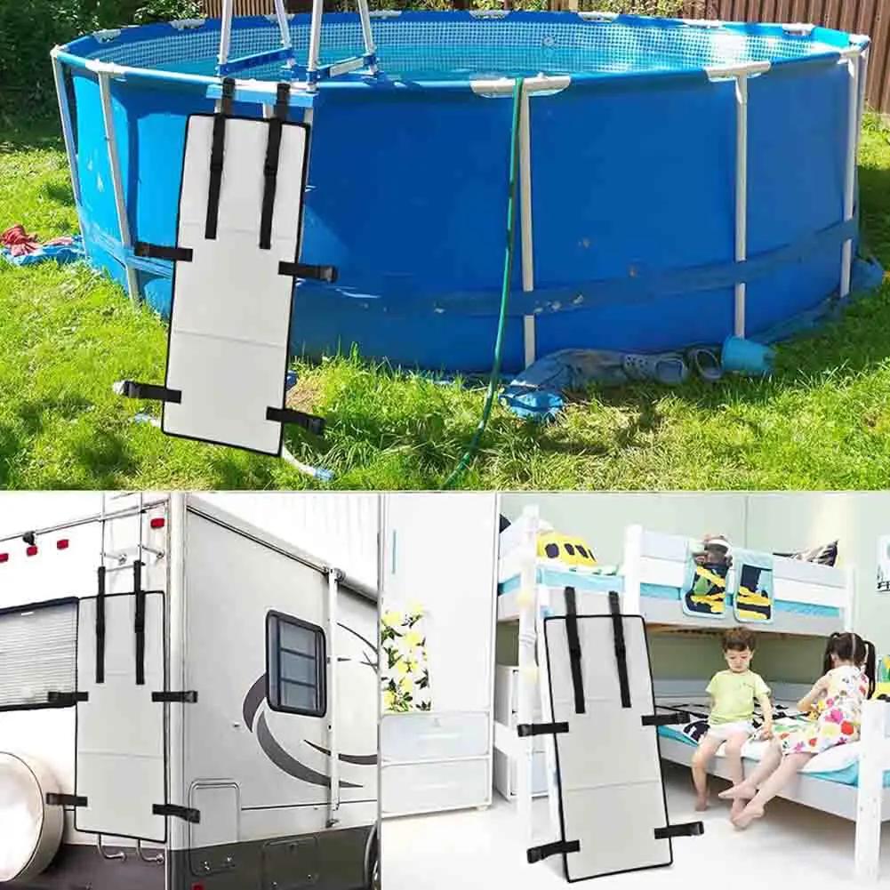 Children's Bunk Bed Ladder Cover Anti-Fall Double-Layer Bed Ladder Lock -Kids Safety Bunk Bed Ladder Cover Foldable