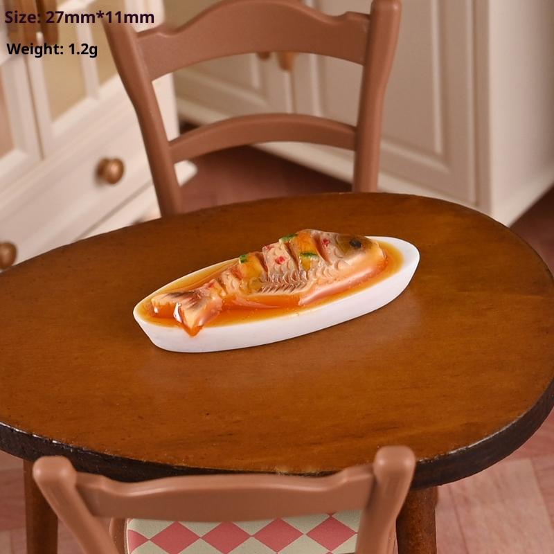 

[YY999]1/12 Dollhouse Miniature Chinese Dishes Food Models Dollhouse Kitchen Decoration DIY Dolls House Dining Room Ornaments