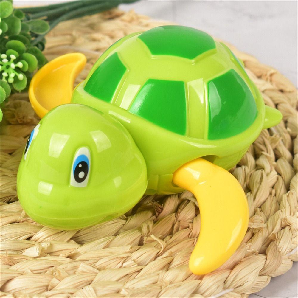 Cute Cartoon Wind Up Animal Tortoise Swim Turtle Baby Bath Toys Tortoise Water Toy  Bathing Shower