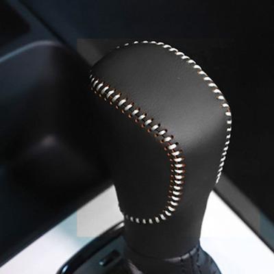 Leather Car Gear Shift Collars Head Knob Handbrake Grip Cover for Honda Civic 2016-2019 Fit 2020 2026 Accord 2014 - 2019