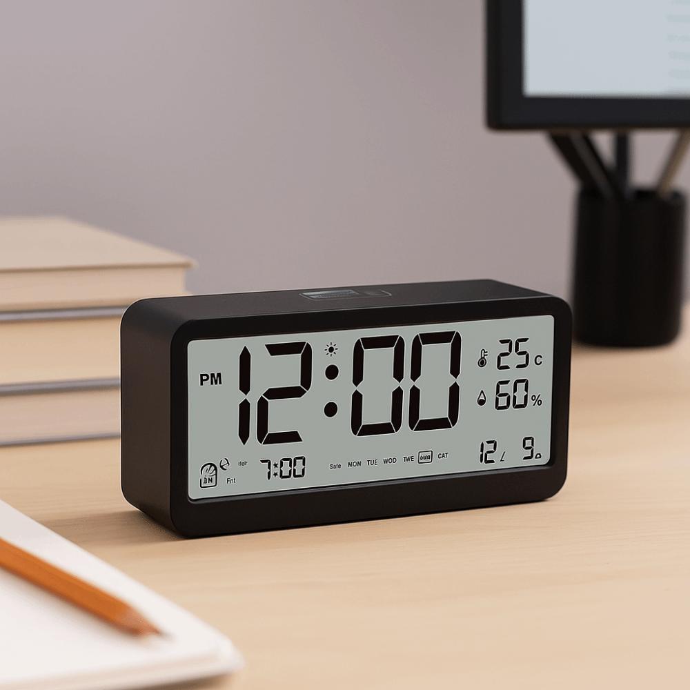 LED Large Screen Electronic Digital Alarm Clock Intelligent Student Alarm Clock  Bedroom