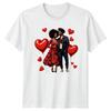 Couple Love Hearts RoUnisexce Unisexs TShirt Unisexs Tee Graphic Unisex Top