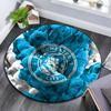 Manchester City Football Club2 Round Area Rug,Carpet Rug for Living Room Bedroom Sofa Playroom Decor,Non-slip Floor Mat
