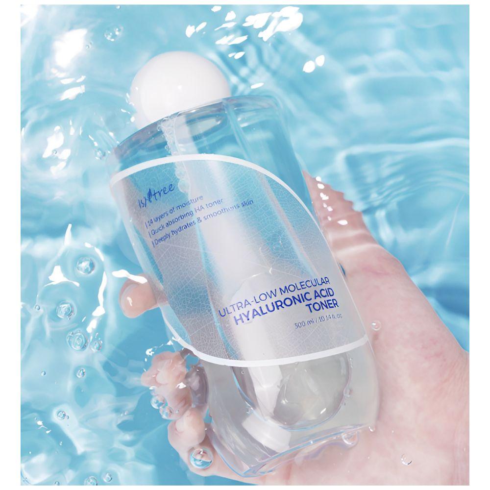 ISNTREE Ultra Low Molecular Hyaluronic Acid Toner 300ml Deep Hydration Moisture Boosting Toner
