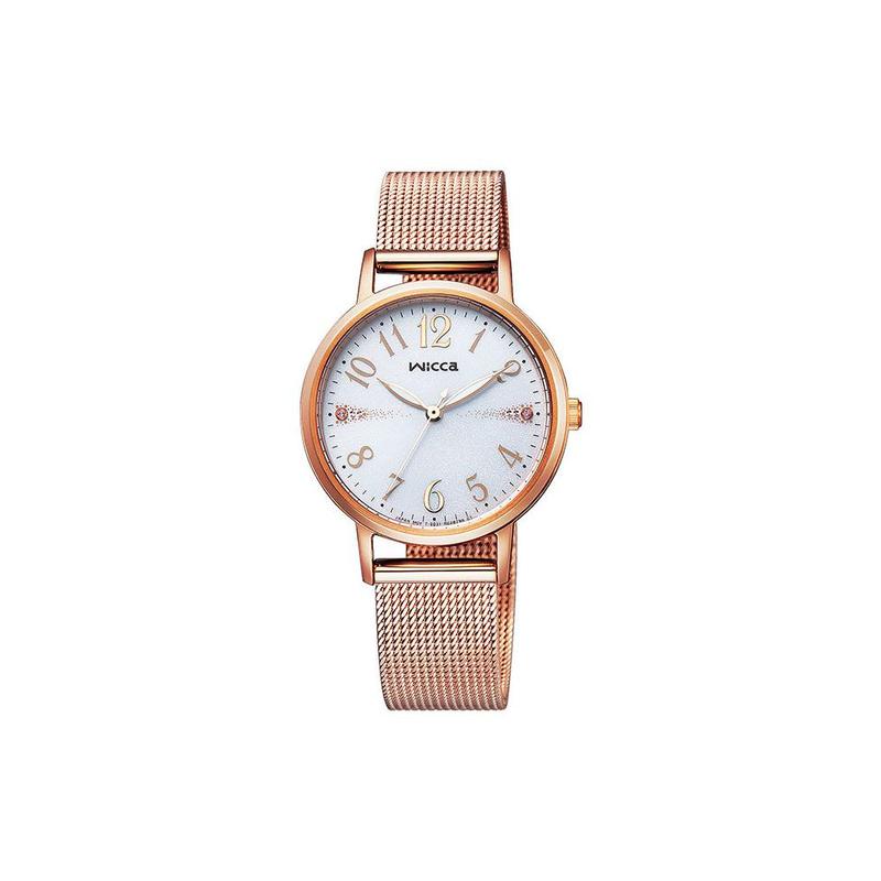 

CITIZEN 50 meters waterproof solar Quartz Steel Strap 30.2mm women s watch white dial KP5-166-13 белый