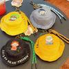 Goes Bear Bold Wild Series Corduroy Hat With Embroidered Coin Keychain Purse
