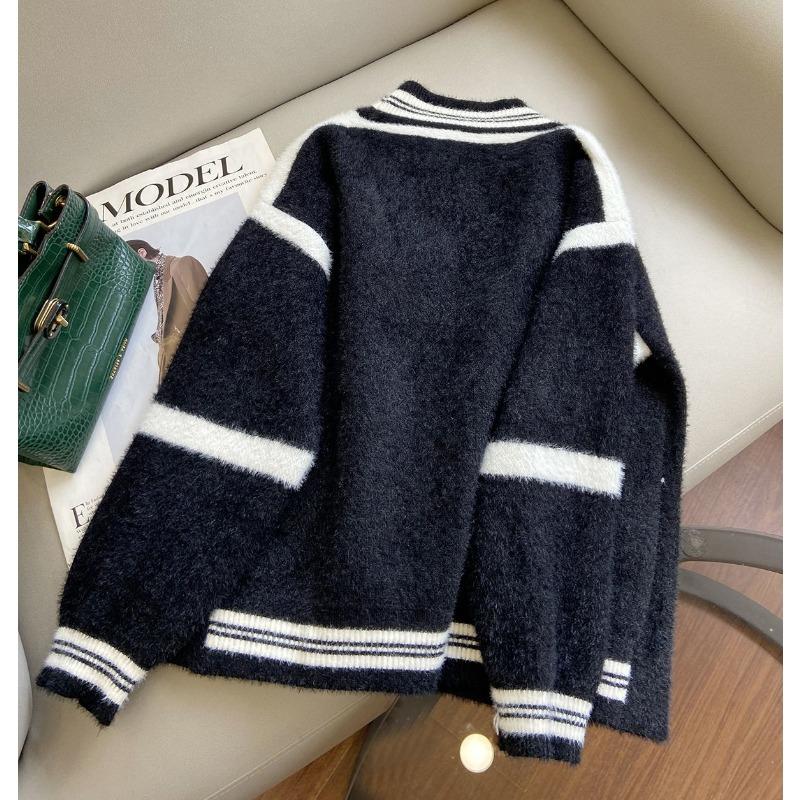 Cardigan Coat for Women Winter Oversize Thickened Solid Color Loose Long Sleeve Hooded Cardigan Coat Top
