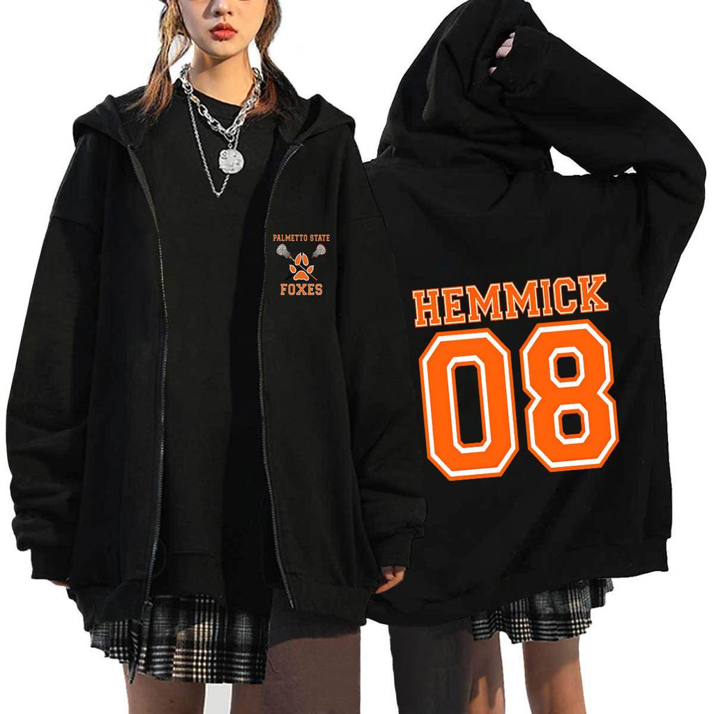 PALMETTO STATE FOXES Hoodie Mens Womens Zipper Hoodies Printed Casual Outdoor Sweatshirts Coats Hip Hop Hoody Streetwear Tops Cardigan