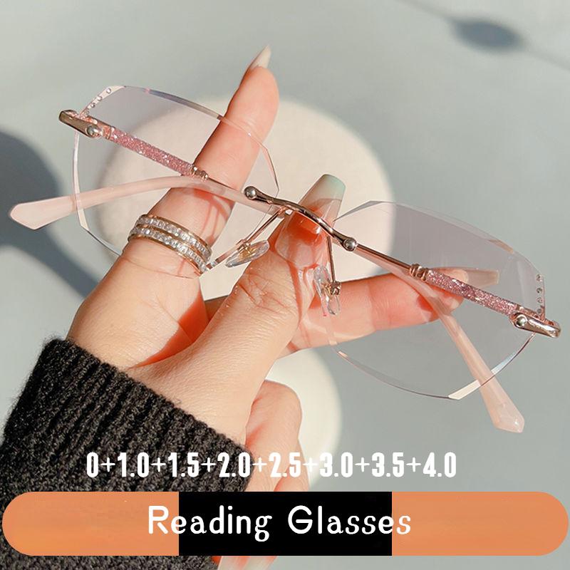 Anti- Blue Lightweight Ultra-light Reading Eyeglasses for Female Stylish HIGH-DEFINITION Presbyopia Eyeglasses 0 + 1.0..+4.0gafas