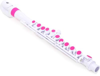 NUVO Plastik Blæseinstrument Helt Vandtæt Fløjte C-tone jFløjte 2.0 HvidPink N220JFPK (med dedikeret hård kuffert) []