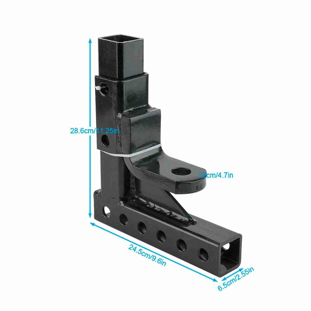 2in Towbar Mount Hitch Trailer Tongue Tow Bar Set 6500LBS Towing Capacity