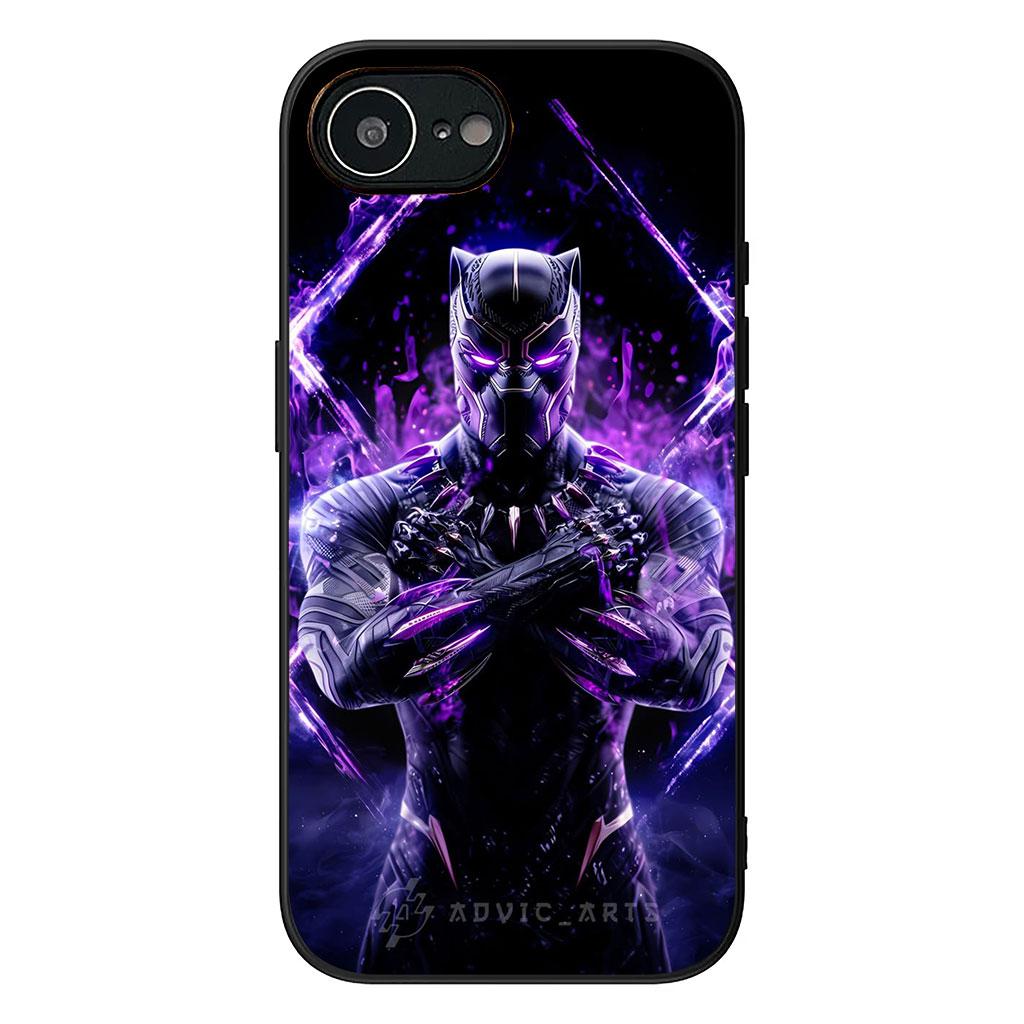 Phone Cover Black Marvel Comics Panther for Apple iPhone 17 16 Plus 13 12 Pro Max Mini X XR ProMax 16E 15+ 16Plus Air Soft Case