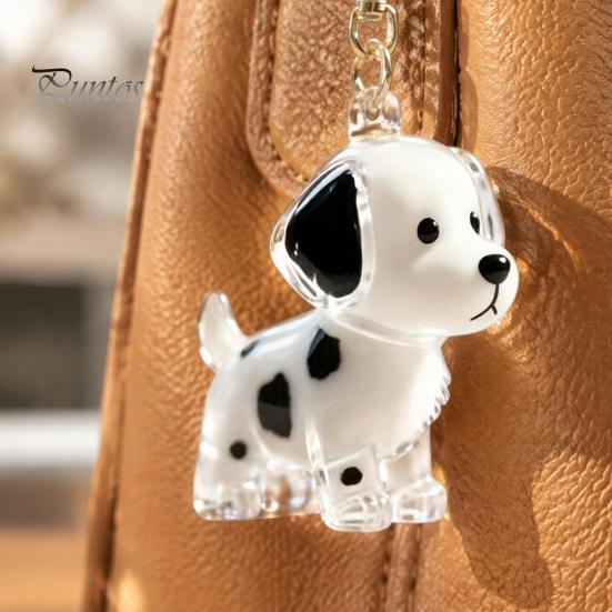 Memory Keepsake for Pet Fur Hair Keychain, Portable Transparent Memorial Pendant, Puppy Shaped Storage Pendant DIY Meaningful Lovers Decorative Charm