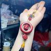 Cinnabar Purple Clay Ping An Kou Unisex Car Pendant - Simple, Versatile, Fashionable, and Exquisite