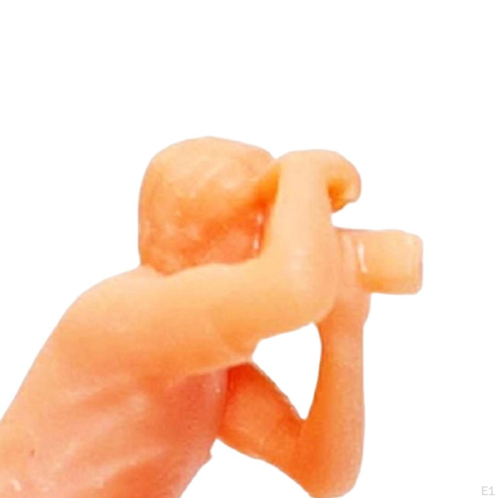 1/64 Figures Realistic Mini People Model Unpainted for Train