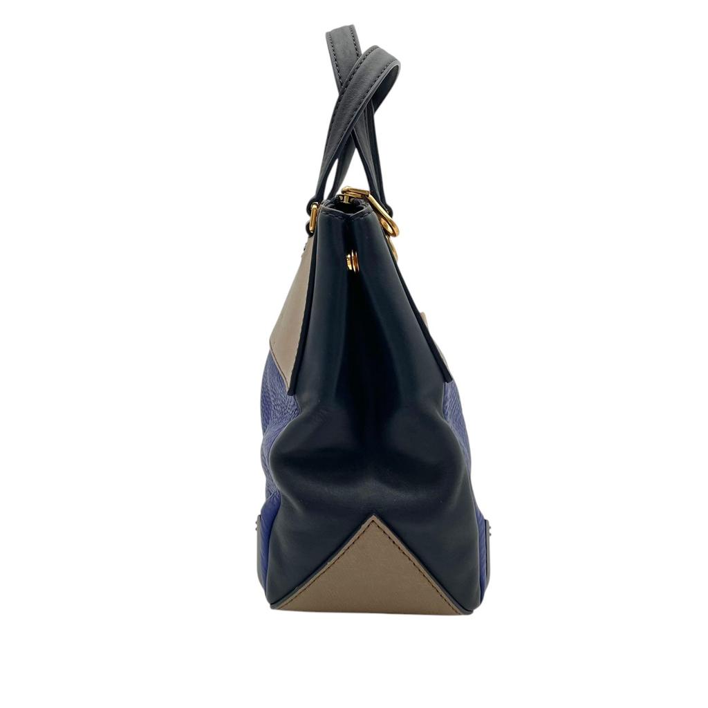 Marc by Marc Jacobs Handbag Sheltered IslandHandbag Blue/beige Leather Women