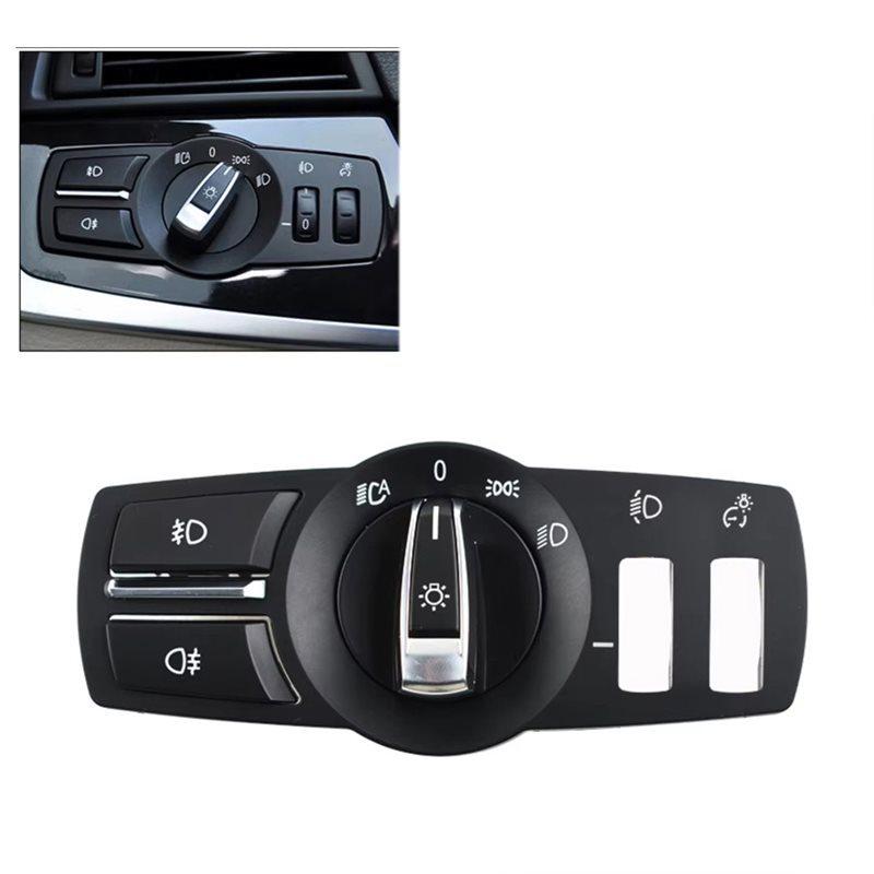 For BMW 5 7 Series F10 F11 F18 F01 F02 F04 5GT F07 X3 F25 X4 F26 2009-2018 4Pcs Headlight Control Switch Panel Cover
