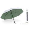 Multi-Color Windproof Umbrella for Men and Women, Titanium Silver, Travel Rain Sun, Fully Automatic, 3 Folding, UV, 8 Ribs