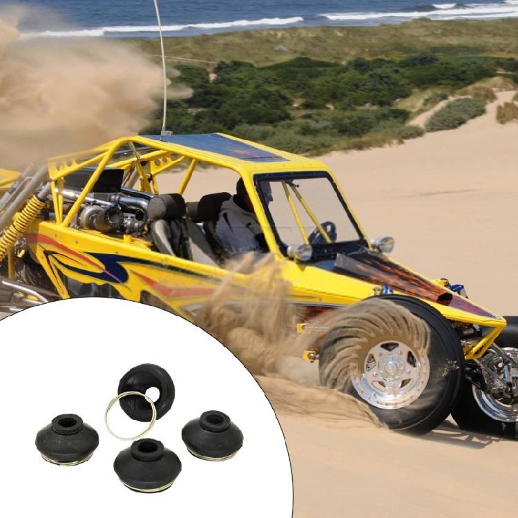 4pcs Rubber Dust Protection Covers Joint Cover Abrasion Resistance Vehicle Dust Guard Quick Fixing for ATVs