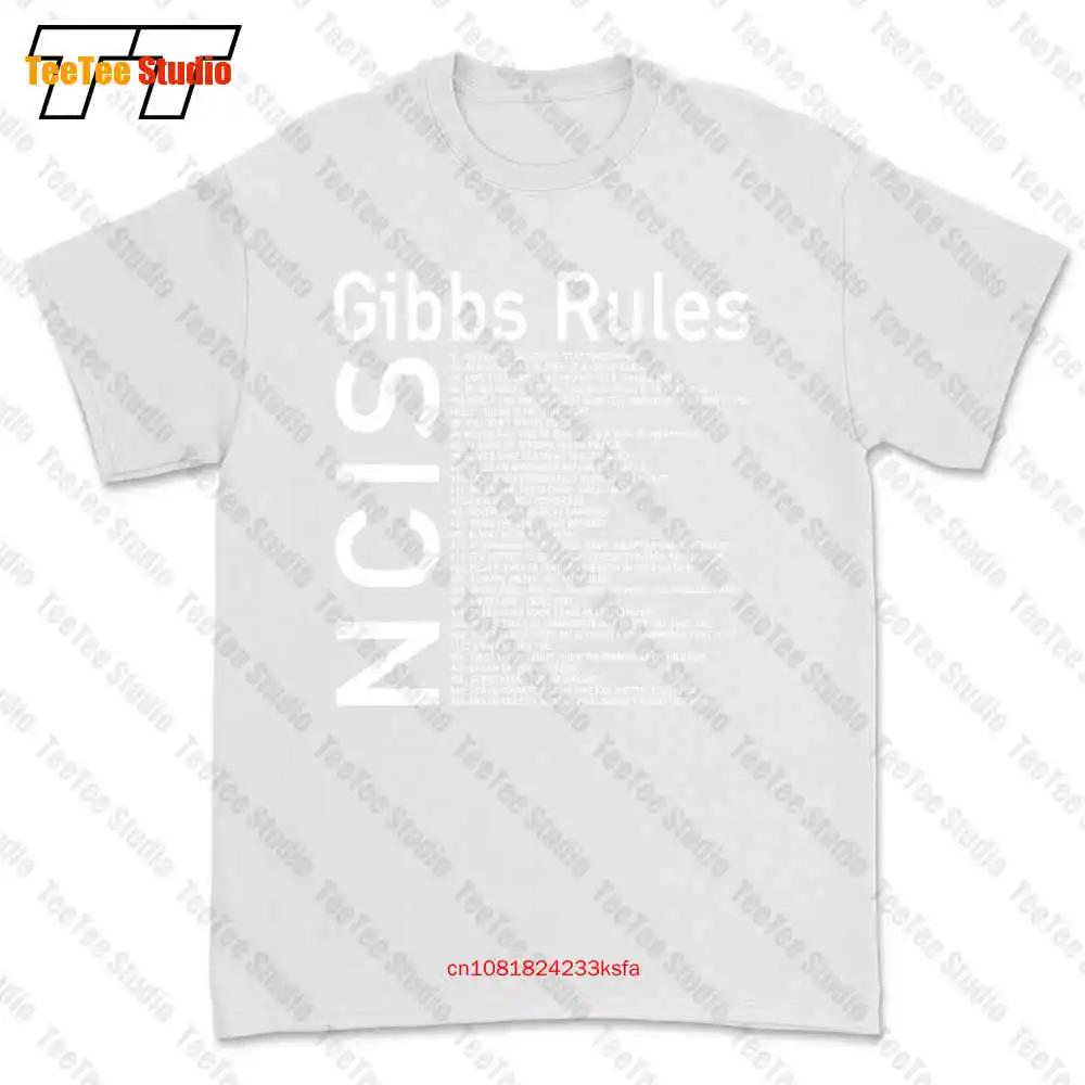 Ncis Gibbs Rules Black Men Tshirt Tee 56WX