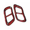 AMG Quad Exhaust Tailpipe Cover Trim For Mercedes-Benz C-Class C260L C180L C200L 2015-2026 Carbon Fiber Pattern Sporty Auto Tuning Accessory