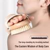 Boar Bristle Exfoliating Bath & Body Brush with Long Handle