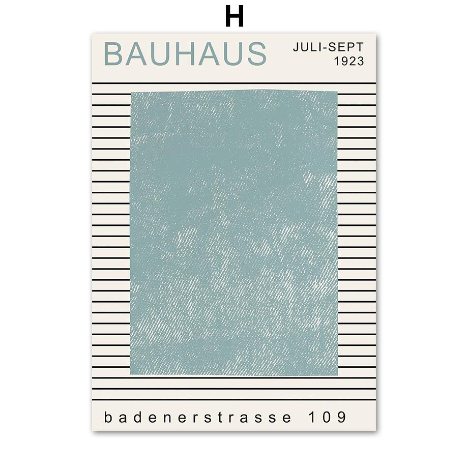 Bauhaus Geometry Color Block Line Wall Art Canva Painting Nordic Posters And Prints Wall Pictures For Living Room Interior Decor