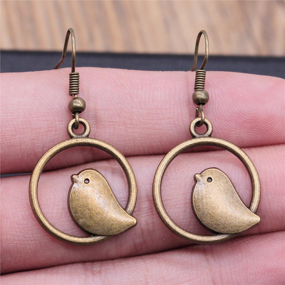 53 Styles Bird Earrings For Women Vintage Owl Dove Peacock Phoenix Swallow Feather Hummingbird Flamingo Parrot Earrings