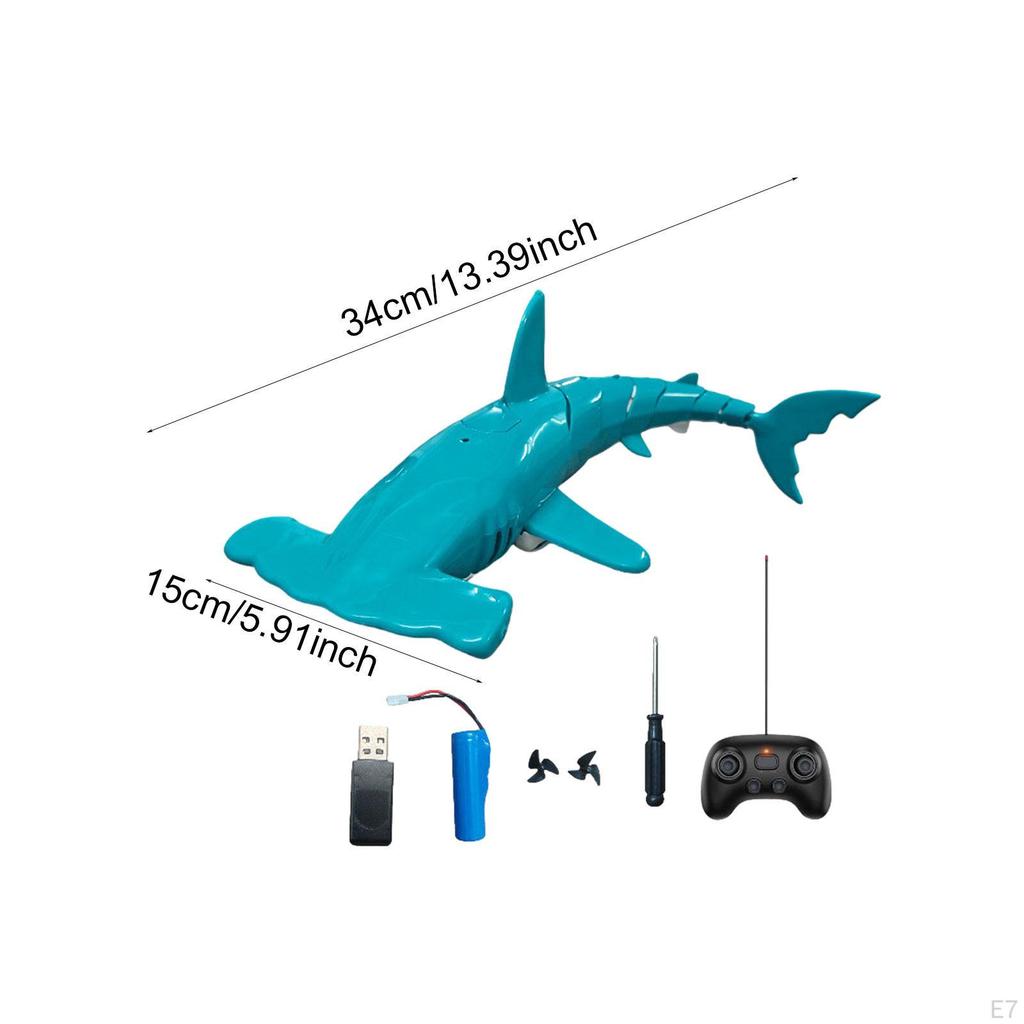 Remote Control Shark Toy RC Diving Practical, Waterproof Boys Girls Realistic