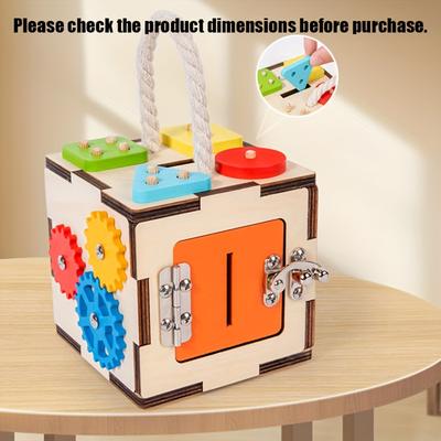 Multifunktionale Busy Box, Beschäftigungsspielzeug, Trainiert die Hand-Auge-Koordination von Kindern, Frühpädagogisches Lernspielzeug