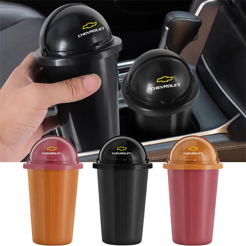 Car Trash Can Side Door Drink Holder Seat Back Hanging Trash Storage Bin For Chevrolet Cruze Lacetti Sonic Spark Sail 3 Captiva LZ3