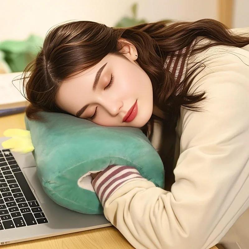 Children's Plush Pillows Hand Warmers Gloves Adults Cartoon Nap Pillows Cushions Creative Hand Warmers Plush Children's Day Gift
