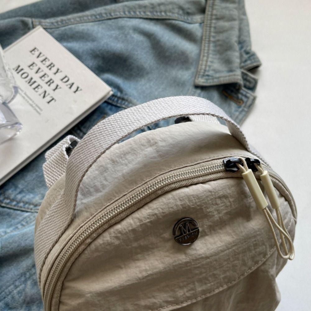 Purse Small Round Bag Mobile Phone Storage Mini Crossbody Bag Casual Nylon Shoulder Bag  Girls
