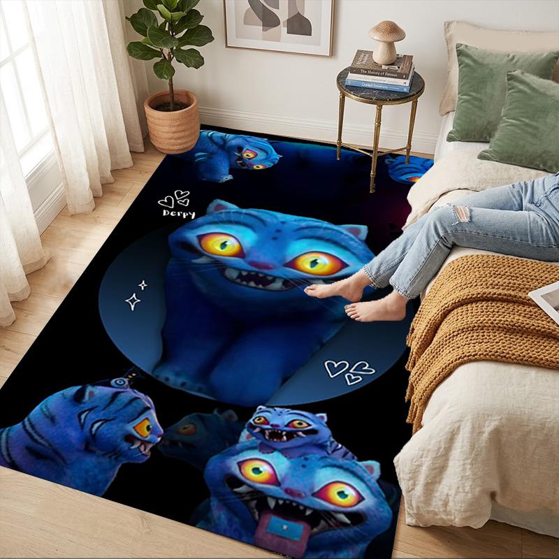 Blue Cat Living Room Non-Slip Area Rug Soft Carpet for Bedroom Game Playroom Sofa Office Home Decor Doormat Christmas Gift C9211320