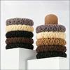 10pcs Thickened Hair Band  Coffee-colored Hair Tie  Cream-tied Ponytail Rubber Band  Simple and Elegant for WomenElasticity Durable  High-end Feel