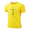 Men's Summer Sweat-absorbing and Breathable T-shirt Marathon Running Quick Drying Cool Feeling Half Sleeve