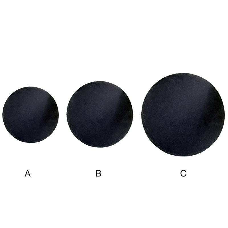 10/15/20cm Round Natural Black Placemats Slate Stone Kitchen Pizza Pastry Fruit Tray Dining Table Pad Cake Dessert Dish Tray