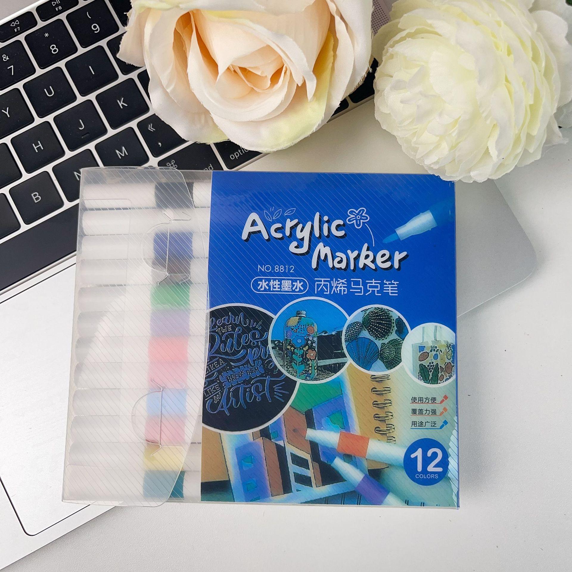 Акриловый маркер Арт Живопись Специальный Детский Граффити Набор для Наслаивания Сделай сам Стираемый Студенческий Маркер-кисть