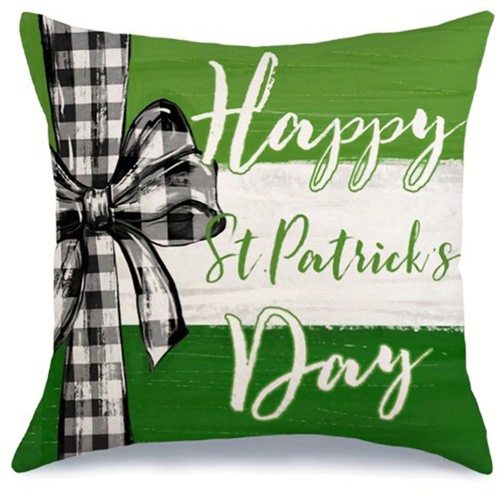 St. Patrick's Holiday decoration pillowcase is suitable for home room sofa cushion cover friend gift